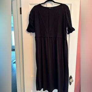 Zara Black Long Sleeve Dress